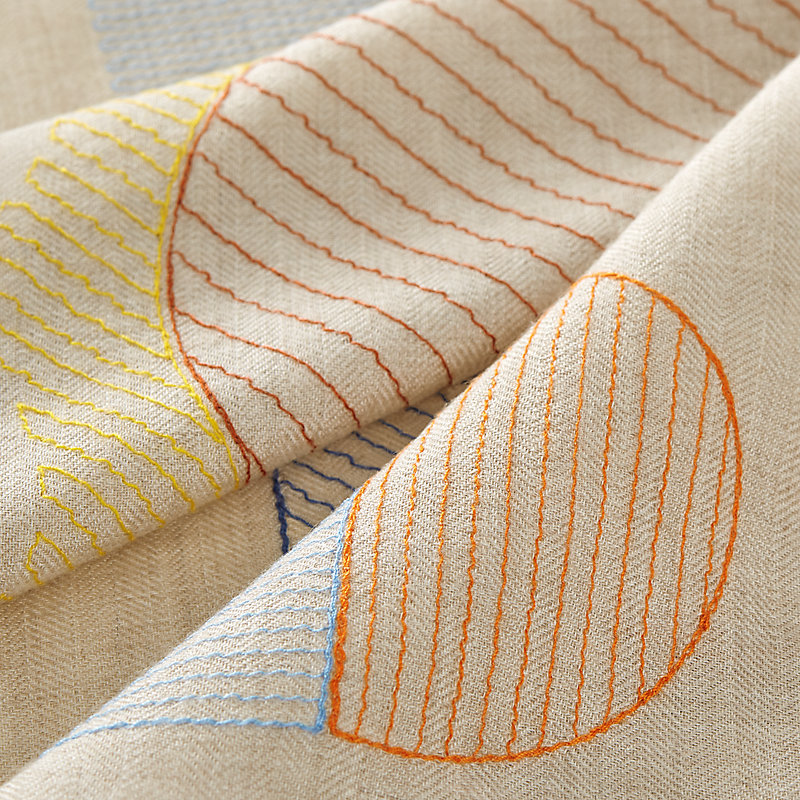 Jeu d'Adresse embroidered scarf 100 - Beige | Hermès Mainland China